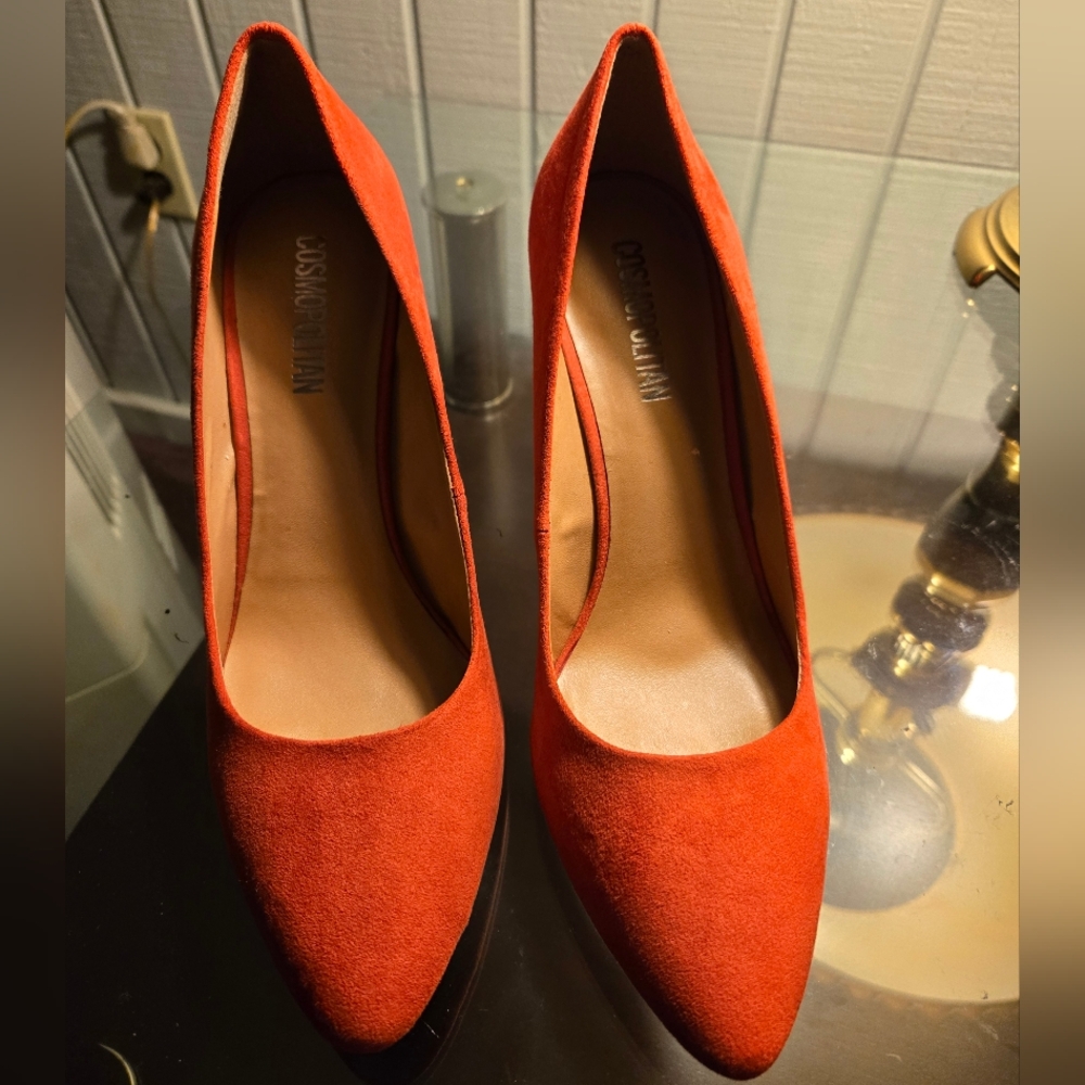 Cosmopolitan Women's Red Suede Wedge